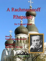 A Rachmaninoff Rhapsody Concert Band sheet music cover